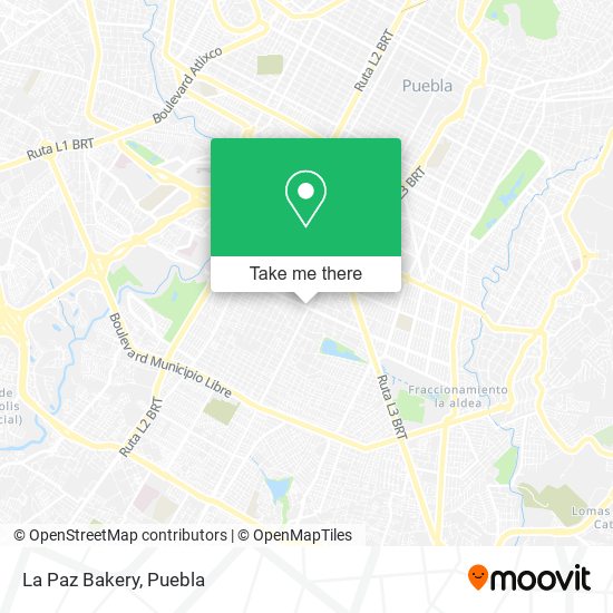 Mapa de La Paz Bakery