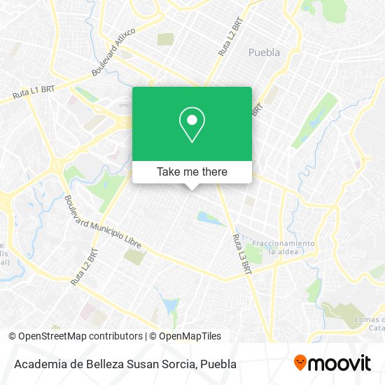 Academia de Belleza Susan Sorcia map