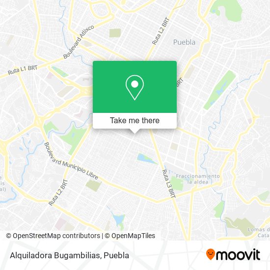 Alquiladora Bugambilias map