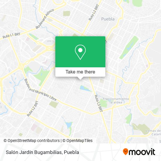 Mapa de Salón Jardín Bugambilias