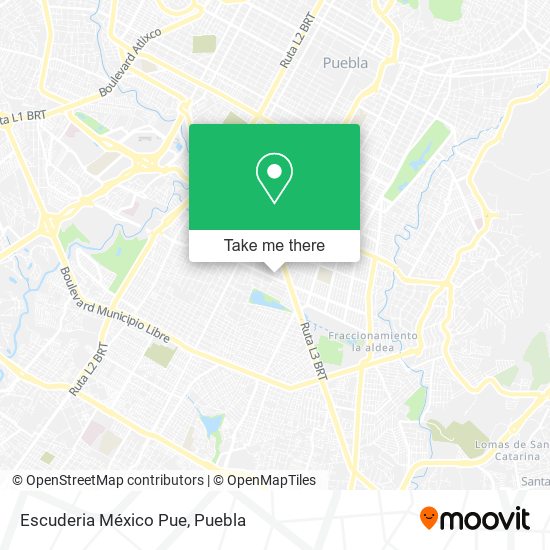 Escuderia México Pue map