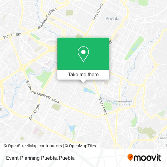 Mapa de Event Planning Puebla