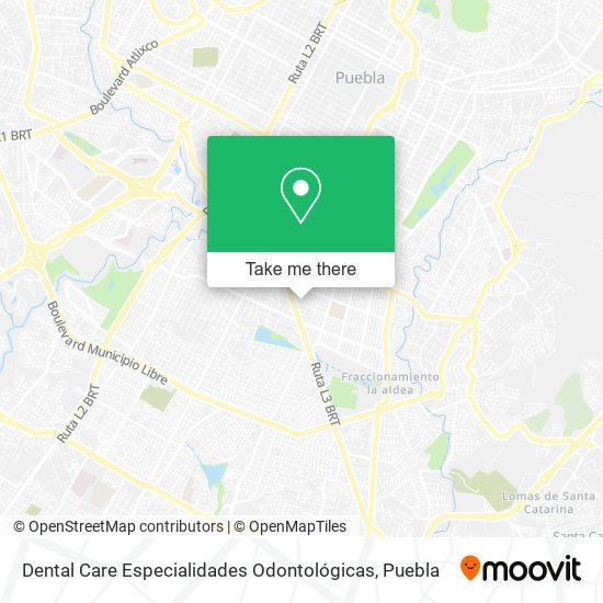Mapa de Dental Care Especialidades Odontológicas
