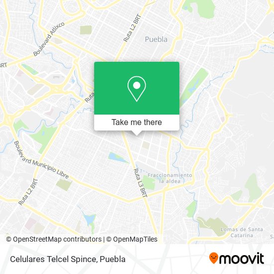 Mapa de Celulares Telcel Spince