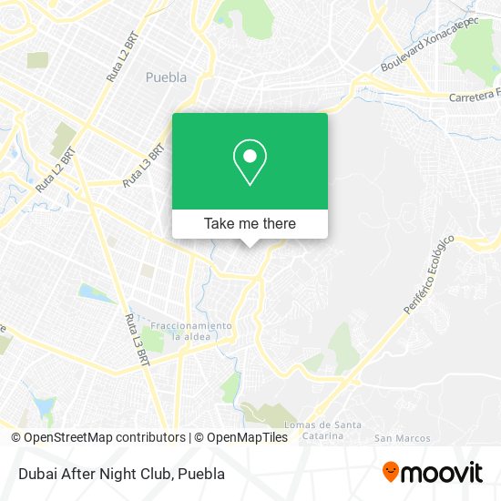 Dubai After Night Club map