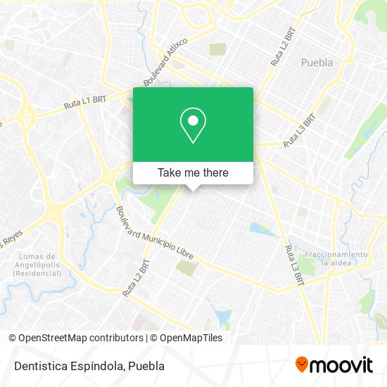 Dentistica Espíndola map