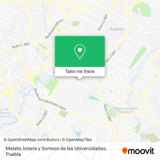 Melate, lotería y Sorteos de las Universidades map
