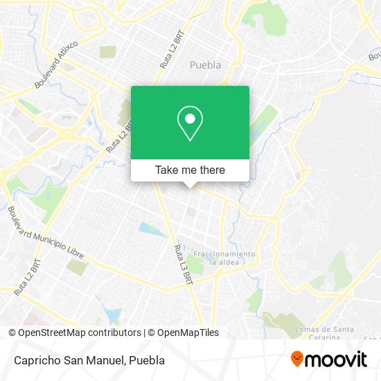 Mapa de Capricho San Manuel