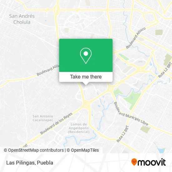 Las Pilingas map