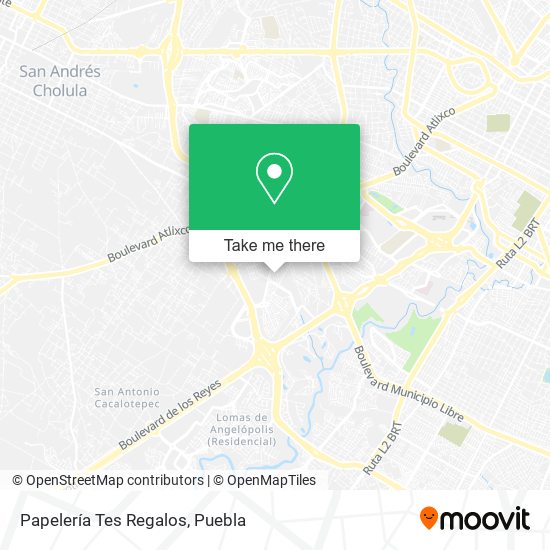 Papelería Tes Regalos map