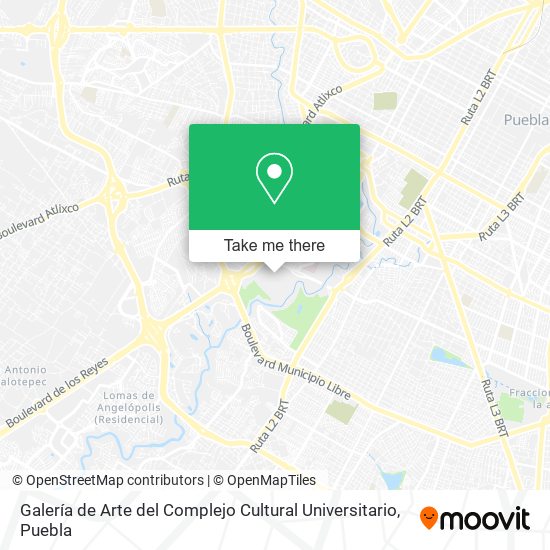 Galería de Arte del Complejo Cultural Universitario map