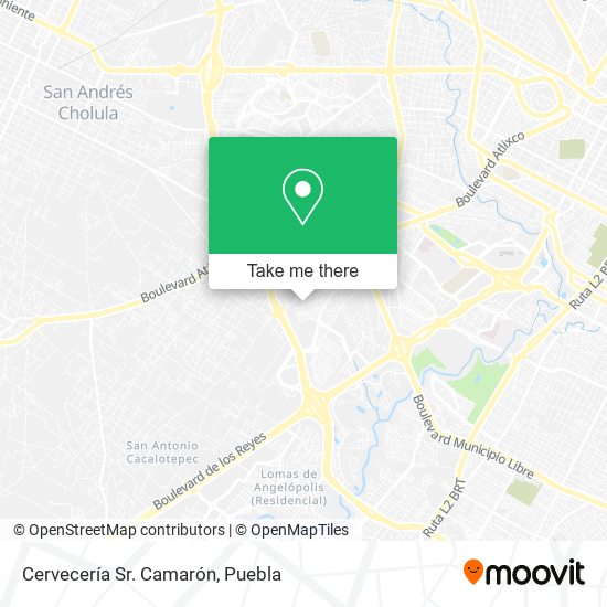 Mapa de Cervecería Sr. Camarón
