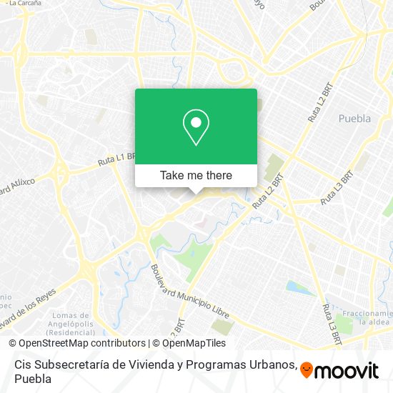 Cis Subsecretaría de Vivienda y Programas Urbanos map