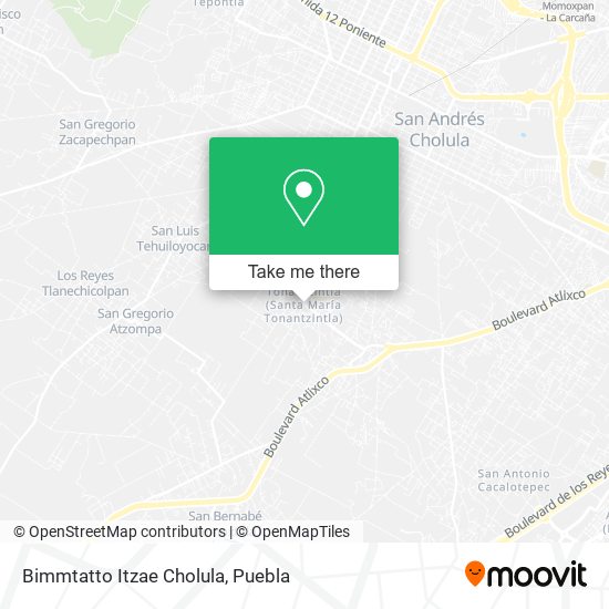 Bimmtatto Itzae Cholula map