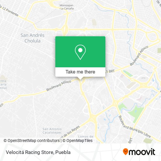 Velocitá Racing Store map