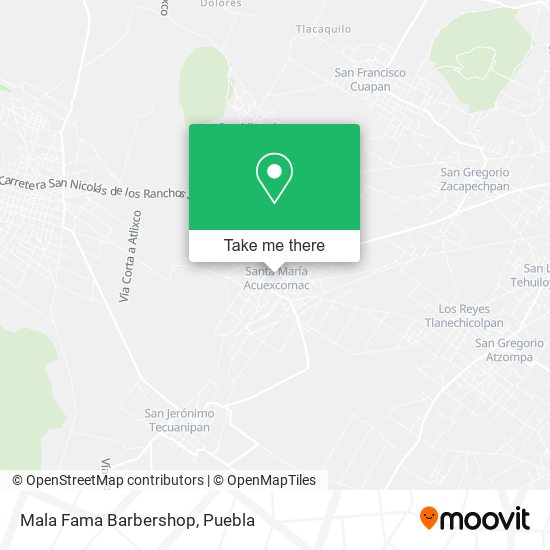 Mapa de Mala Fama Barbershop