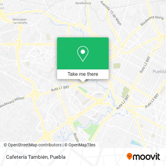 Cafetería También map