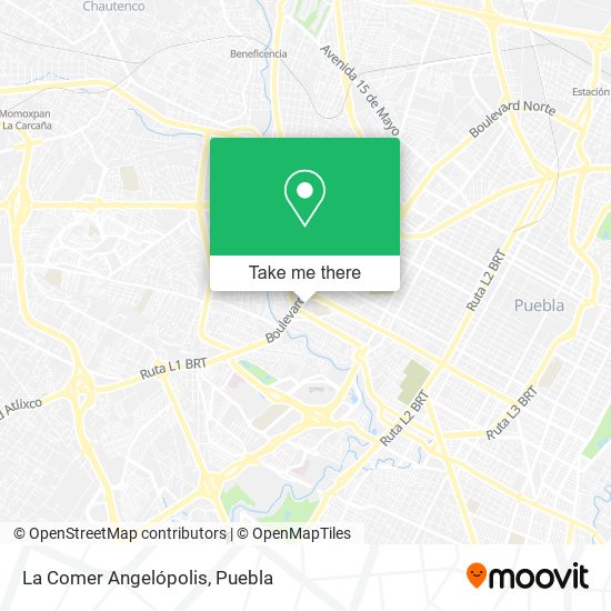 La Comer Angelópolis map