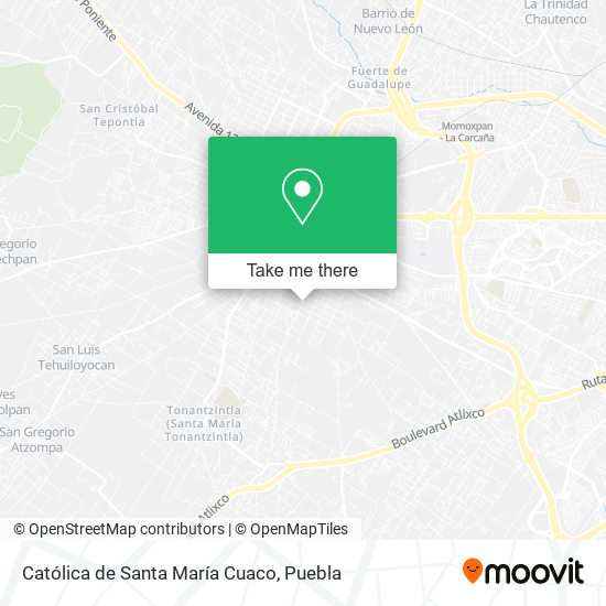 Mapa de Católica de Santa María Cuaco