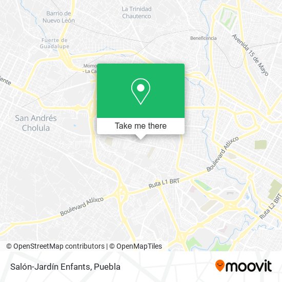 Salón-Jardín Enfants map