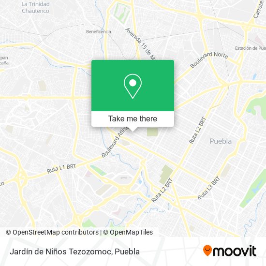 Jardín de Niños Tezozomoc map