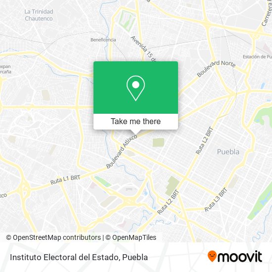Instituto Electoral del Estado map