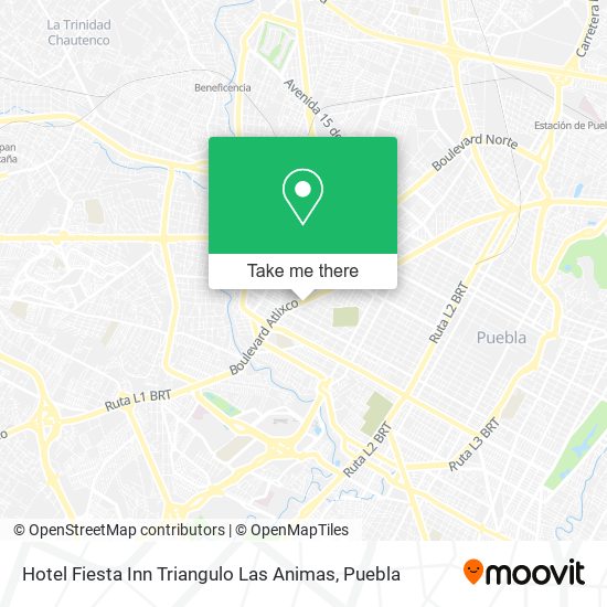 Hotel Fiesta Inn Triangulo Las Animas map