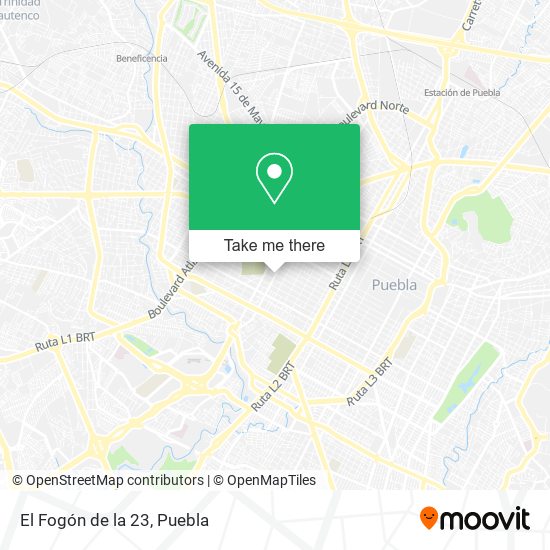 Mapa de El Fogón de la 23