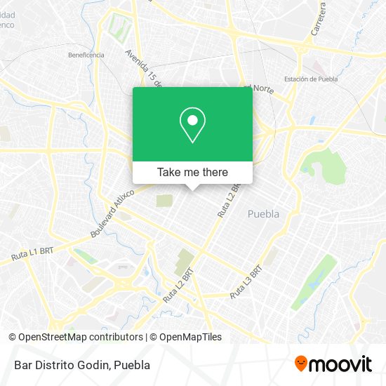 Bar Distrito Godin map