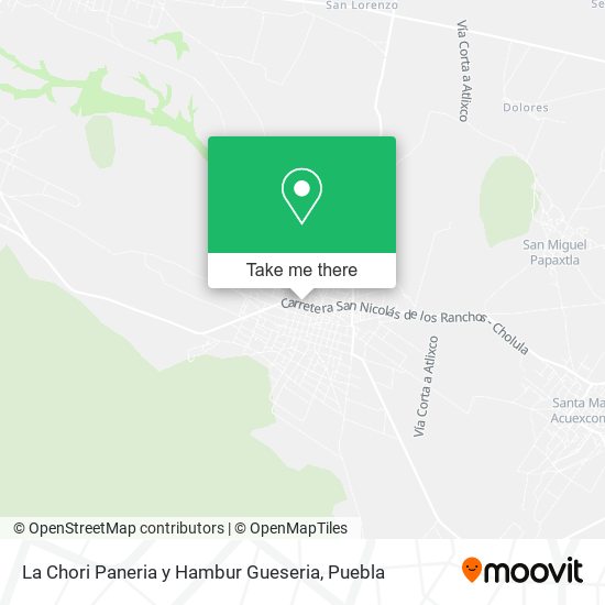 La Chori Paneria y Hambur Gueseria map