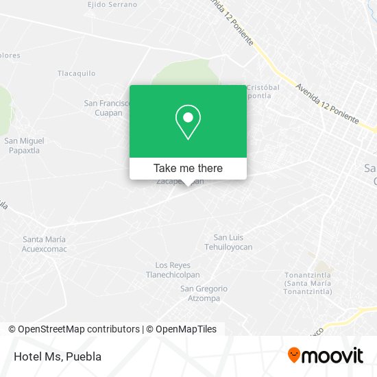 Mapa de Hotel Ms