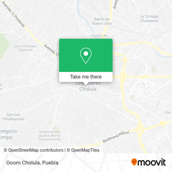 Ooom Cholula map