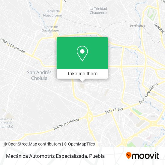 Mecánica Automotriz Especializada map