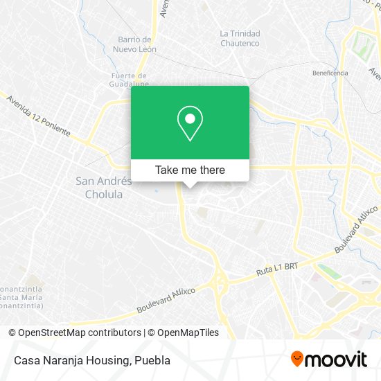 Mapa de Casa Naranja Housing