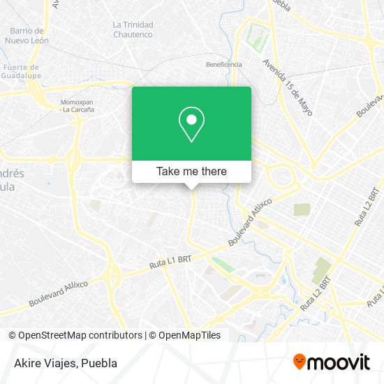Mapa de Akire Viajes