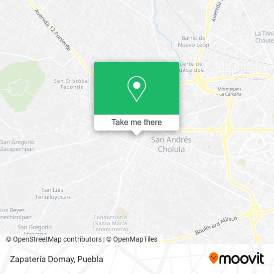Mapa de Zapatería Domay