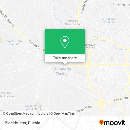 Mapa de Blockbuster