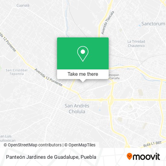 Panteón Jardines de Guadalupe map