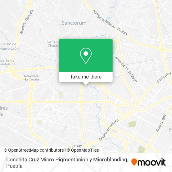 Conchita Cruz Micro Pigmentación y Microblanding map