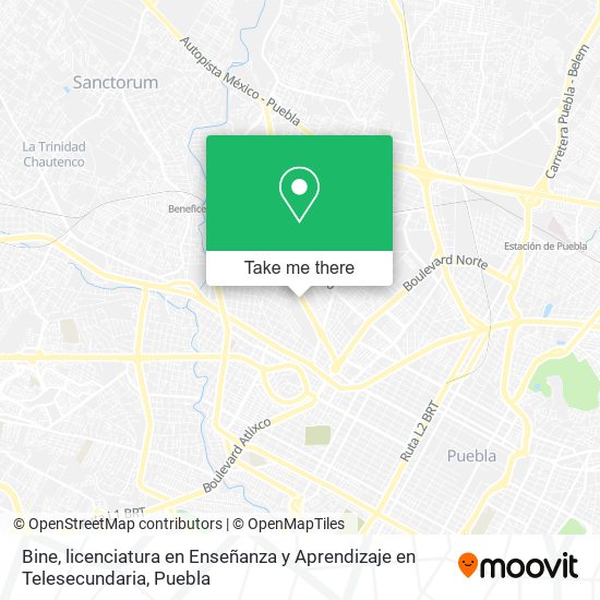 Bine, licenciatura en Enseñanza y Aprendizaje en Telesecundaria map