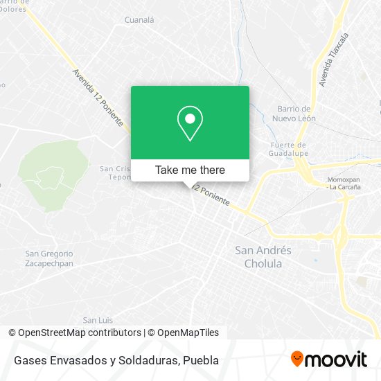 Gases Envasados y Soldaduras map