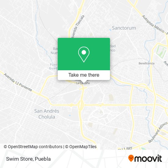 Mapa de Swim Store