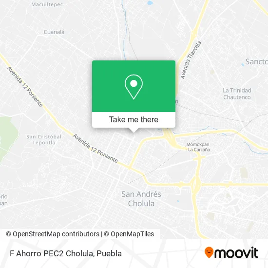 F Ahorro PEC2 Cholula map