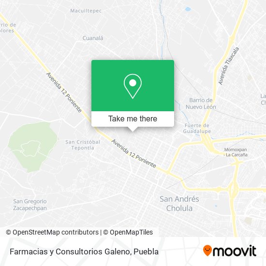 Farmacias y Consultorios Galeno map