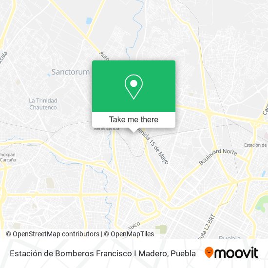 Mapa de Estación de Bomberos Francisco I Madero