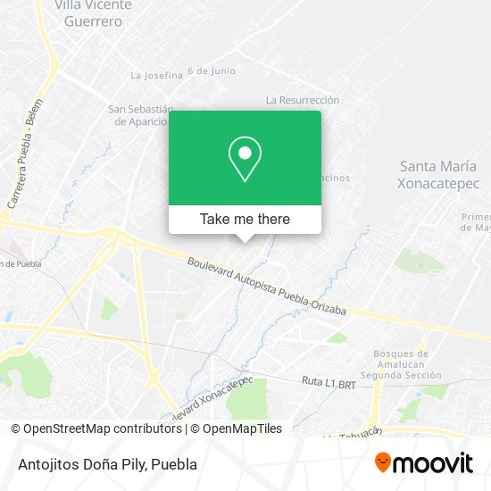 Antojitos Doña Pily map