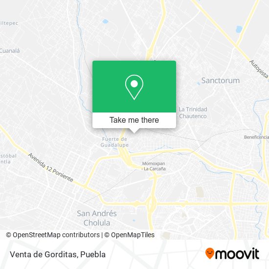 Venta de Gorditas map