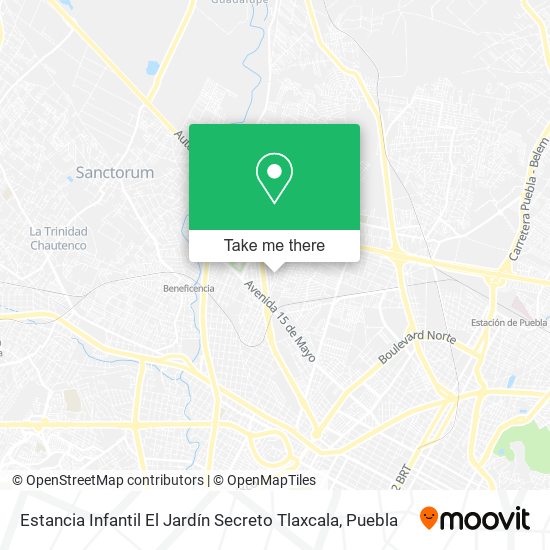 Estancia Infantil El Jardín Secreto Tlaxcala map