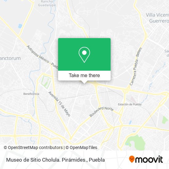 Museo de Sitio Cholula. Pirámides. map