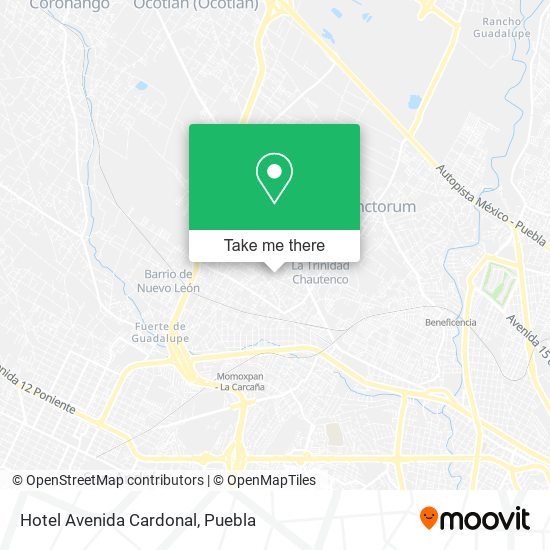 Mapa de Hotel Avenida Cardonal